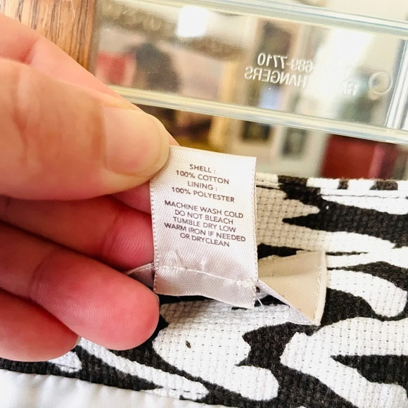 LOFT women’s textured contemporary abstract pencil skirt SZ 10 black white - Picture 10 of 10